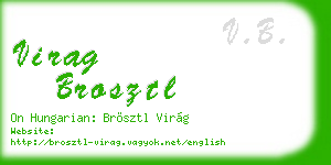 virag brosztl business card